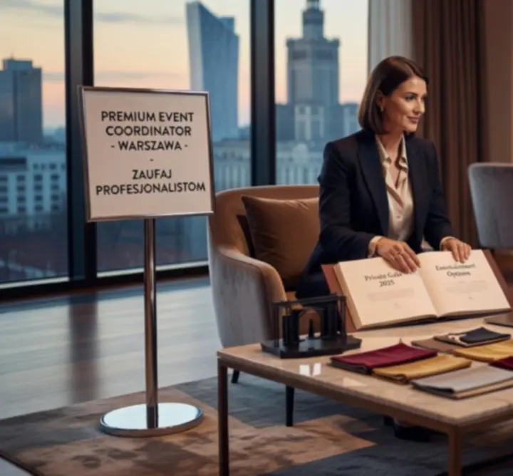 Planowanie prywatnego eventu premium z notatnikiem i szkicem scenariusza