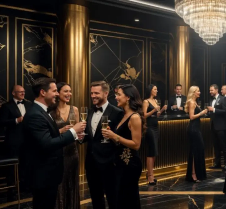 Luksusowy event rozrywkowy w klubowym klimacie z elementami casino night