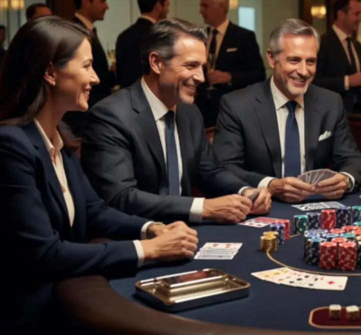 Firmowy wieczór pokerowy z elegancką oprawą dla pracowników
