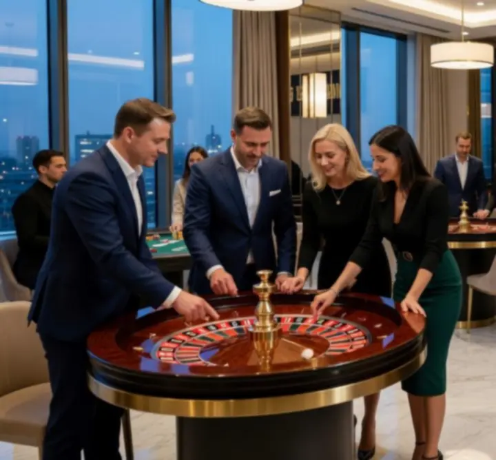 Luksusowy event integracyjny dla firm w stylu kasyna